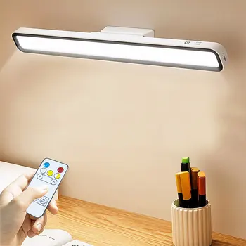 Masa lambası LED USB şarj edilebilir ışık Kademesiz Karartma Masa Lambası Asılı Manyetik Yatak Odası Gece Lambası okuma masası Lambaları