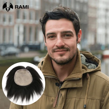 Erkek Kılcal Protez İpek Taban Erkekler Peruk Erkek Saç Protezi nefes insan saçı Sistemleri Ünitesi Adam Peruk Doğal Saç
