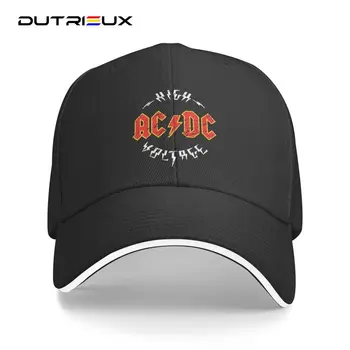 Beyzbol şapkası Kadın Erkek Moda AC DC Yüksek Gerilim Kişiselleştirilmiş Ayarlanabilir Yetişkin Kaya Rulo Baba Şapka Açık