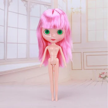 31cm Blyth Doll Moda Giyinmek Topu Eklemli Bebek BJD Kız için Renk Saç DIY Makyaj oyuncak bebekler Kızlar için 1/6 DIY Oyuncaklar
