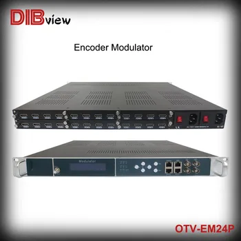 OTV-EM24P Çok kanallı H. 264 Kodlayıcı, 24 Kanala Kadar HD MI Girişi 8/16RF Çıkış Modülatörüne Kadar