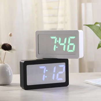 Mini LED Dijital Masa Pano Masası Elektronik Saat Masaüstü Ev Ofis Sessiz Masa Zaman ekran alarmı Saatler