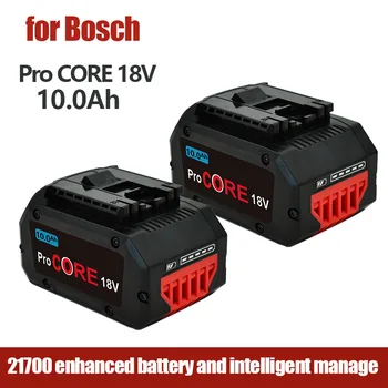 100 % yüksek kalite 18 V 10.0 Ah Lityum-iyon yedek pil Pil GBA18V80 Bosch 18 Volt MAX akülü elektrikli el aleti Matkaplar