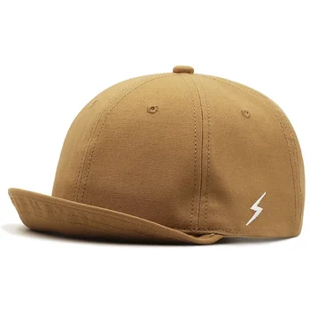 Büyük Baş Yukarı dönüş Tepe Snapback Şapka Erkek Kadın 5CM Kısa Ağız beyzbol şapkası 55-60cm 60-65cm Baba Şapka Donatılmış Şapka