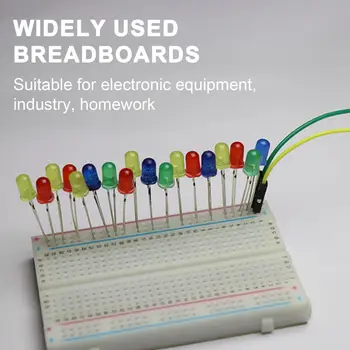 830 Nokta Breadboard'lar Breadboard'lar Kiti Evrensel Proto Dağıtım Kiti Lehimsiz Breadboard'lar için Kendinden yapışkanlı Bağlantılar için