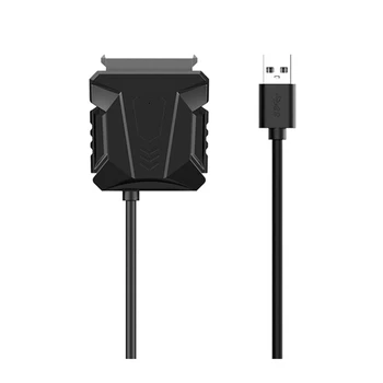 USB'den SATA 3 Kablosuna Sata-USB 3.0 Adaptör Kablosu Desteği 22Pin 2.5 / 3.5 İnç Harici HDD SSD Konektörü