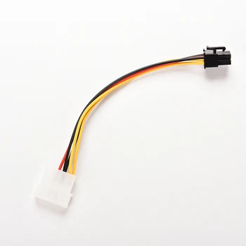 1 ADET 4-Pin 6-Pin PCI-E Grafik Ekran Kartı Güç Bağlantı Kablosu Adaptörü Dönüştürücü Kablosu 17.5 cm Uzunluk
