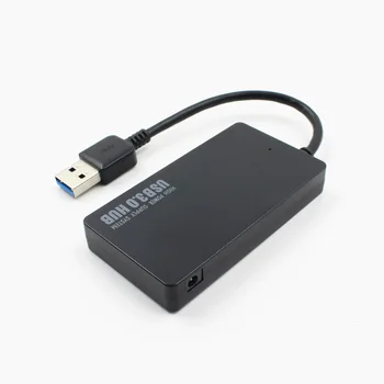 USB 3.0 4 Port Hub Kablolu USB Tasarım 5Gbps 3.0 Splitter adaptörü Dönüştürücü Ultra Hızlı Dizüstü Bilgisayar PC için Windows