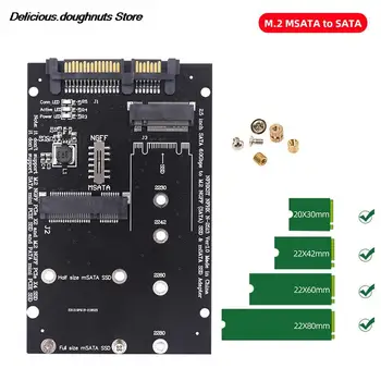 SATA3 to M. 2 NGFF MSATA Adaptörü SSD Yükseltici Kartı Dizüstü Dönüştürücü Kartı adaptör panosu
