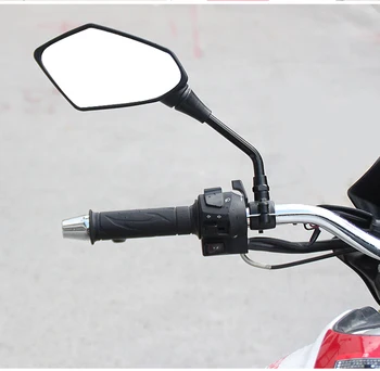 Evrensel 8mm 10mm dikiz aynaları Motosiklet Yan Aynalar İçin Tmax 500 Benelli Tnt 125 Piaggio Mp3 Kawasaki Z650 Ktm Duke 390