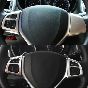 2014 15 16 17 2018 Suzuki SX4 S-Cross Sol el sürücü Araba direksiyon Düğmesi krom çerçeve Trim Aksesuarları araba-styling