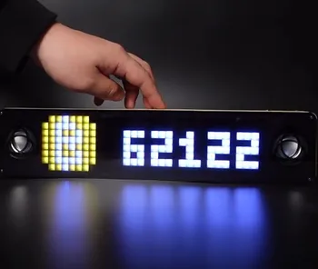 Piksel lamba ekranı Piksel Saat DIY Kiti ESP32 ws2812 ile uyumludur