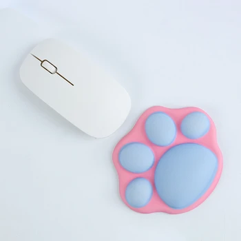 Sevimli kedi pençe küçük bilek pad mouse pad fare el pedi karikatür yaratıcı sevimli silikon ofis el yastık yumuşak