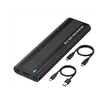 M2 SSD Durumda NVME SATA Çift Protokolü M. 2 USB Tip C 3.1 SSD Adaptörü NVME PCIE NGFF SATA SSD Disk