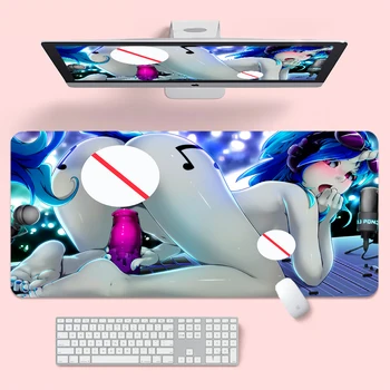 Seksi oyun matı Anime Kalça Mouse Pad 60x30 Yetişkin Göğüsler Bilgisayar Aksesuarları Dekor Persona Özel Xxl sümen Japonya Klavye Kauçuk