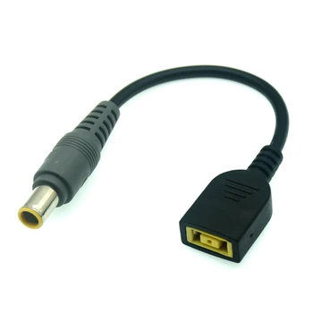 DC Kare USB Fişi Dişi 7.9x5. 5mm Erkek Güç Adaptörü Dönüştürücü Konektörü kablo kordonu Lenovo Thinkpad İçin şarj adaptörü