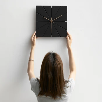 Modern Minimalist Amerikan duvar saati Oturma Odası Yaratıcı Sanat Kişilik duvar saati s Ev Dilsiz Restoran cep saati