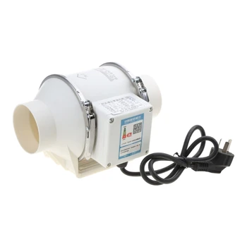 3/4 inç egzoz fanı Sessiz Inline boru kanalı makinesi Fan Banyo 220V Çıkarıcı Havalandırma Mutfak Tuvalet Duvar Hava Temizleme