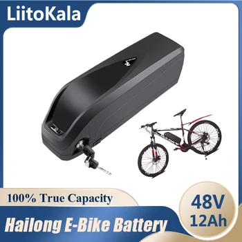LiitoKala 48V 12Ah Hailong Hücreleri E-bike Lityum Pil İçin Bafang USB Portu Güçlü Pil Elektrikli Bisiklet Dönüşüm
