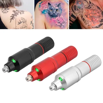 Profesyonel Kaymaz Dövme Makinesi RCA Arayüzü Güçlü Motor Liner Amp Shader dövme kalemi led ışık Dövmeler Stüdyo Malzemeleri