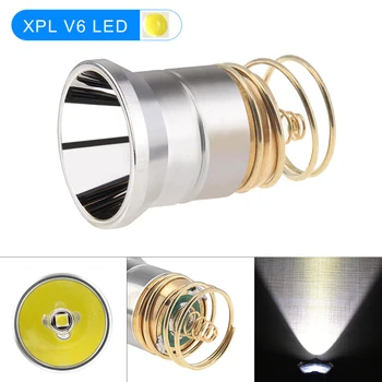 26.5 mm LED el feneri Ampuller Değiştirme için Fit 6P C2 D2 G2 Z2 / 501B 502B ile XPL V6 Pürüzsüz Reflektör, P60 Drop-in Lamba