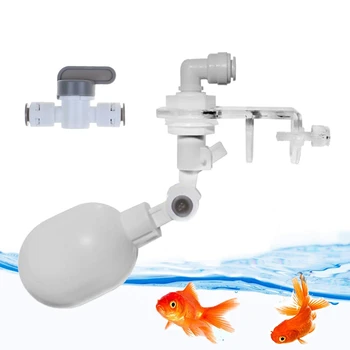 Otomatik Akvaryum su değiştirici Kiti Güç Ücretsiz Balık tankı şamandıralı küresel vana Tipi Otomatik su doldurma su seviye kontrolörü 1/4 İnç