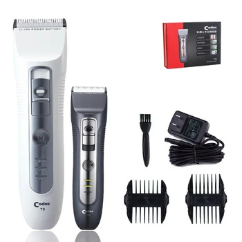 CODOS T9 Profesyonel Elektrikli Saç Düzeltici Erkekler için Şarj Edilebilir Akülü Kesme Berber Dükkanı Salon Saç Kesme Makinesi 7W
