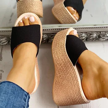 Doratasia 2020 dropship Yaz platformu takozlar yüksek Topuklu Rahat eğlence Kadın Sandalet kadın Ayakkabı kadın terlik