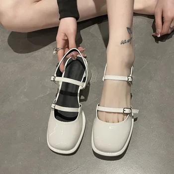 Kaymaz Yuvarlak Ayak Sandalet Ayakkabı Bayanlar Rahat 2023 Yaz İçi Boş Plaj zarif ayakkabılar Kore Moda parti ayakkabıları Kadın Tasarım
