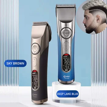 CODOS CHC 980 kademeli elektrikli saç kesme makinesi erkekler için şarj edilebilir kuaför profesyonel saç kesme makinesi itme