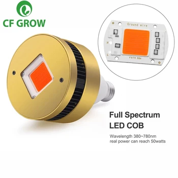 COB ışık büyümeye yol açtı E26 E27 soket tabanı tam spektrum 120W 150W büyümek iç mekan lambası bitkiler küçük büyüyen çadır