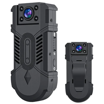 1080P HD Gece Görüş Mini Kamera Hareket Algılama vücuda takılan kamera 180° Dönme Bisiklet Kamera