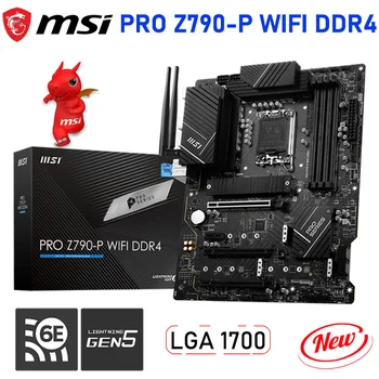 LGA 1700 MSI PRO Z790-P WIFI DDR4 Anakart Masaüstü Intel Z790 Anakart Desteği Intel 12th 13th İşlemci CPU PCIE 5.0 128GB