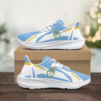 Arjantin Bayrağı Tasarım Sneakers Kadınlar için Konfor Nefes Rahat Koşu spor ayakkabı Kadın Ayakkabı Özel Adınız Daireler