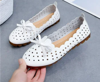 2023 Yeni Hafif Kadın Flats Yumuşak Moccasins Kadın hakiki deri ayakkabı düz ayakkabı Kadın Loafer'lar Rahat Hafif Yumuşak Ayakkabı