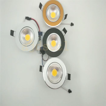 1X LED COB Süper parlak kısılabilir Led downlight ışık topak tavan Spot ışık 3w 5w 7w 12w tavan gömme ışıklar iç mekan aydınlatması