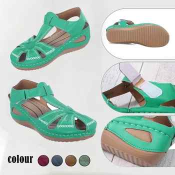 Yeni kadın Sandalet Premium Ortopedik Bunyon Düzeltici Daireler Rahat Yumuşak Taban Plaj Kama vulkanize ayakkabı Zapatillas De Mujer
